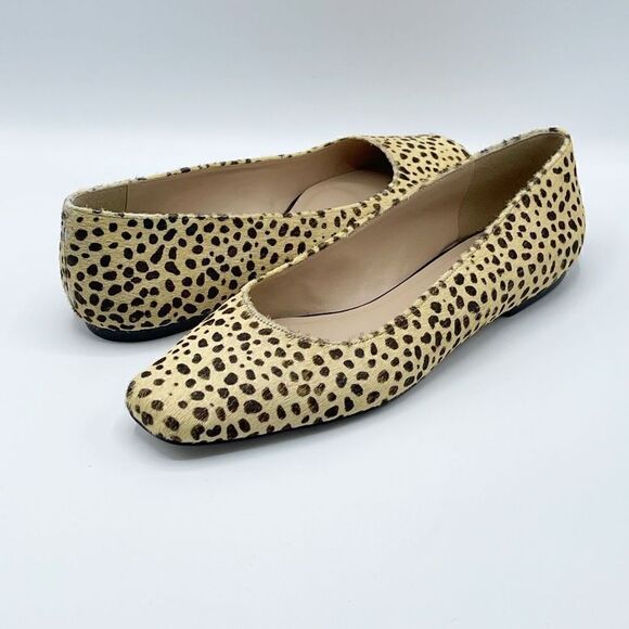 Steve Madden square toe Brya flat - cow hide - NWOB - Women’s size 10 - Made in - Picture 1 of 9